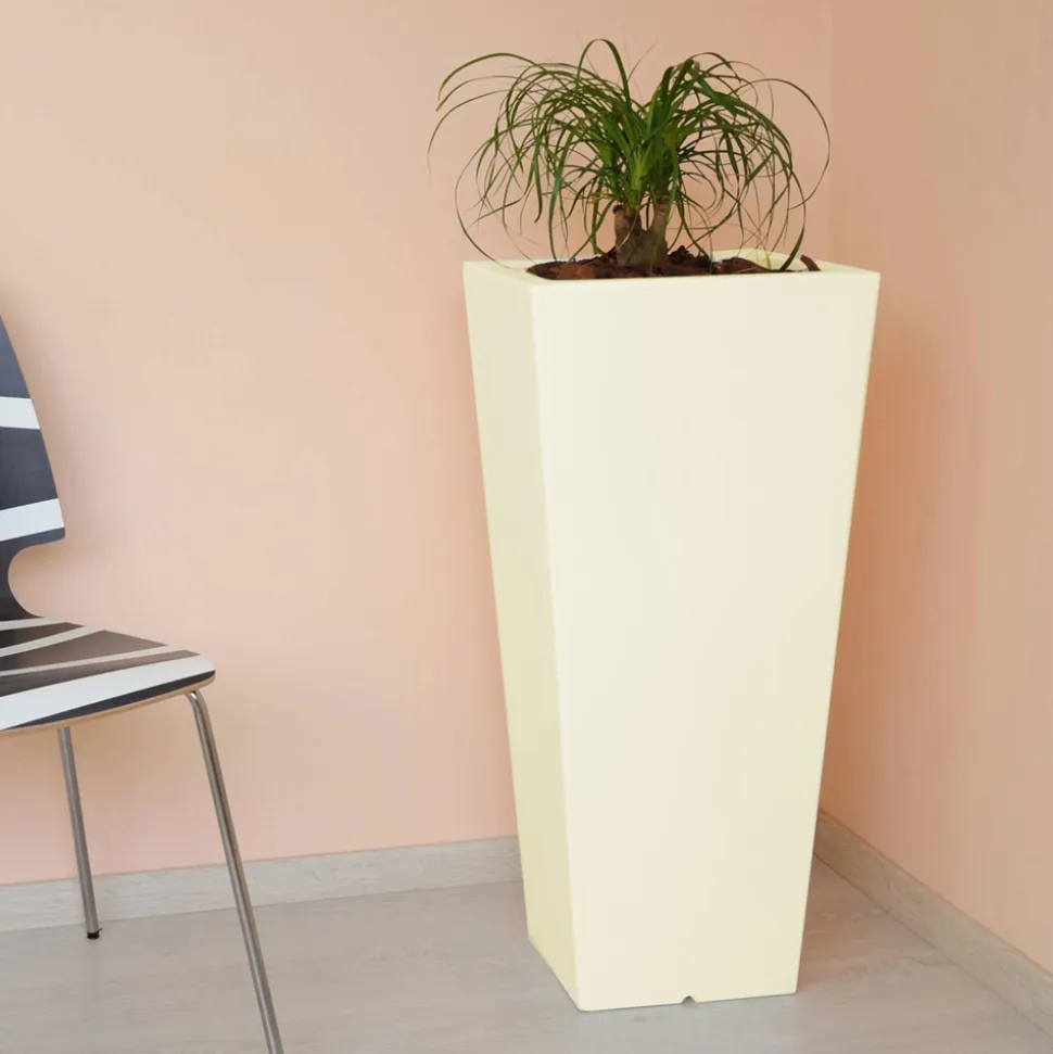 Vaso Quadrato da Giardino Colorato Fluo e con Luce Made in Italy - Avanas