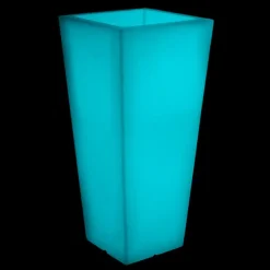 Vaso Quadrato da Giardino Colorato Fluo e con Luce Made in Italy - Avanas