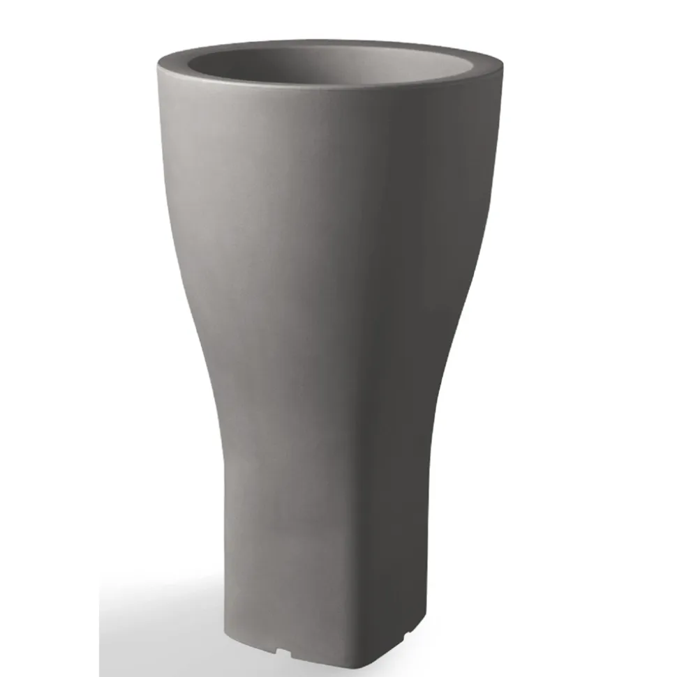 Vaso Rotondo Colorato da Giardino in Polietilene Made in Italy - Tremont