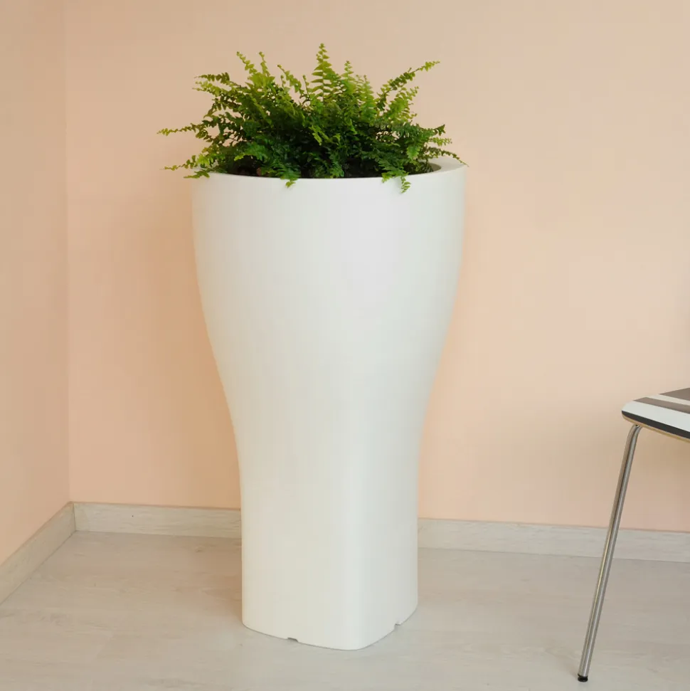 Vaso Rotondo Colorato da Giardino in Polietilene Made in Italy - Tremont