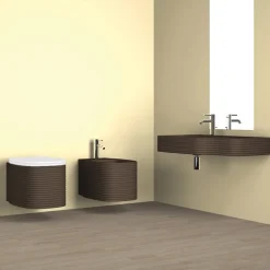 Vaso sospeso in ceramica di design moderno fatto in Italia, Amleto