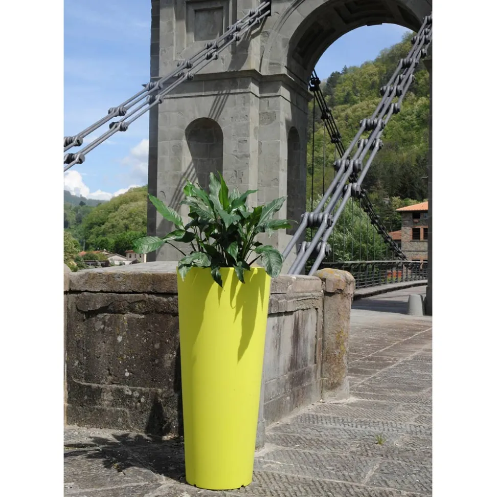 Vaso Tondo da Giardino Colorato Fluo e con Luce Made in Italy - Avanas