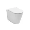 Vaso Wc a Terra con Sedile Slim Soft Close in Ceramica Bianca - Salice