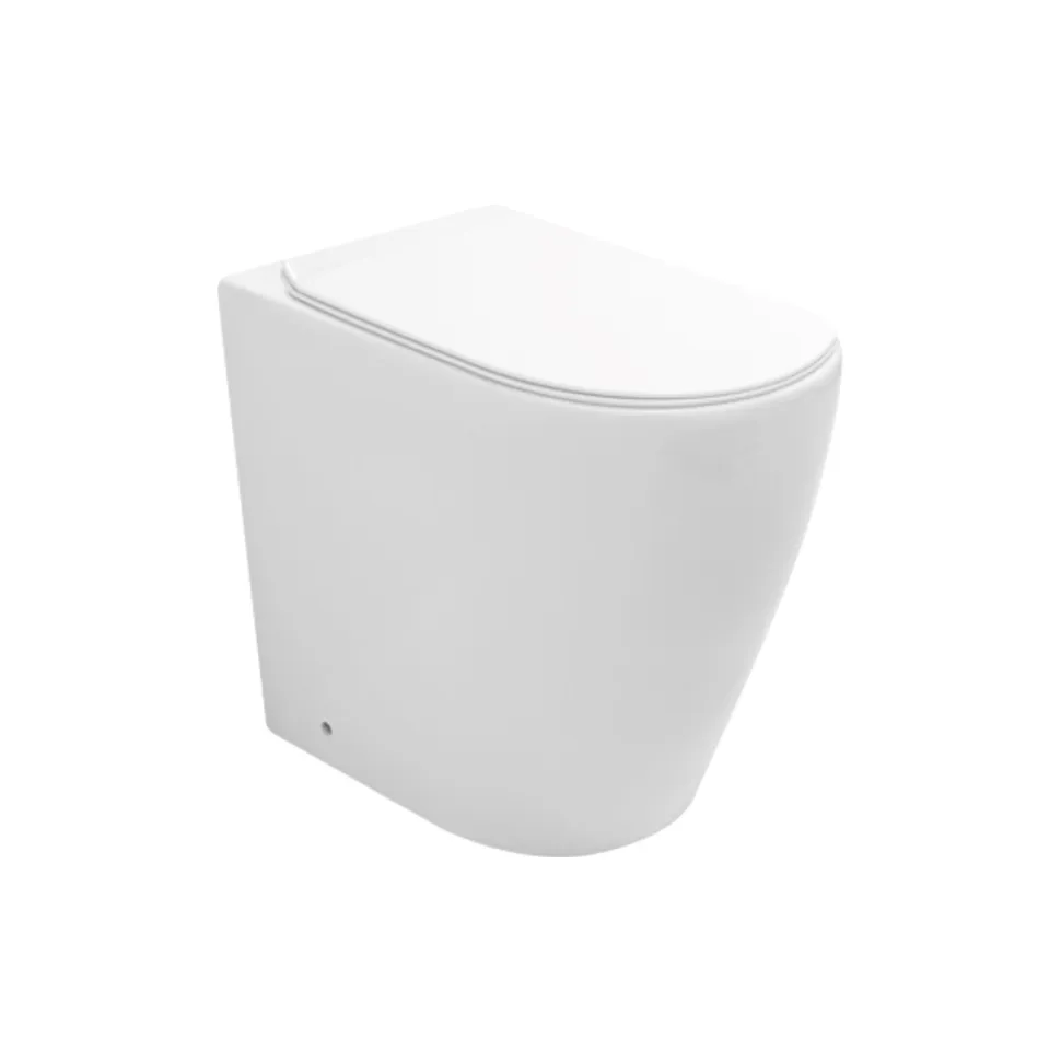 Vaso Wc con Scarico Traslato e Sedile Soft Close in Ceramica - Oleandro