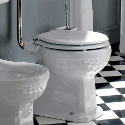 Vaso WC da Terra Vintage in Ceramica con Cassetta Made in Italy - Marwa