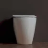 Vaso WC moderno in ceramica bianca Shine Square Rimless made in Italy