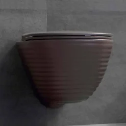 Vaso WC Moderno Sospeso in Ceramica Bianca o Colorata Trabia