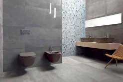 Vaso WC Moderno Sospeso in Ceramica Bianca o Colorata Trabia