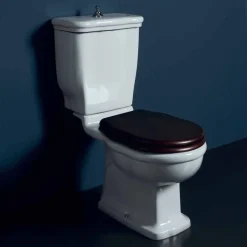 Vaso WC monoblocco in ceramica bianca Style 72x36 cm, made in Italy