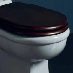 Vaso WC monoblocco in ceramica bianca Style 72x36 cm, made in Italy