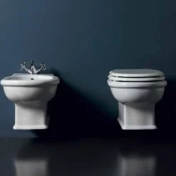 Vaso WC sospeso di design in ceramica bianca Style 54x36 made in Italy