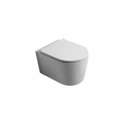 Vaso WC sospeso in ceramica design moderno Shine Square, made in Italy