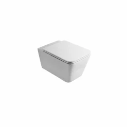 Vaso WC sospeso in ceramica, design moderno, Sun Square made in Italy