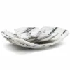 Vassoio Decorativo Curvo in Marmo Arabescato Made in Italy - Clifton