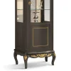 Vetrina Classica in Legno Noce Bianco o Moka Made in Italy - Chantilly