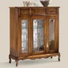 Vetrina Soggiorno in Legno con Anta e 3 Cassetti Made in Italy - Richard
