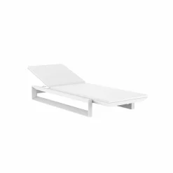 Vondom Frame lettino da giardino di design in polietilene bianco