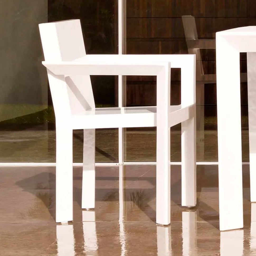 Vondom Frame sedia da giardino con braccioli in resina di polietilene