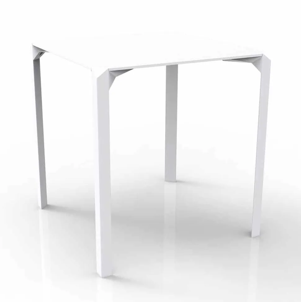 Vondom Quartz tavolo da giardino quadrato, design moderno, 2 Pezzi