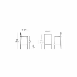 Vondom Spritz set da giardino tavolo e due sgabelli bianchi di design