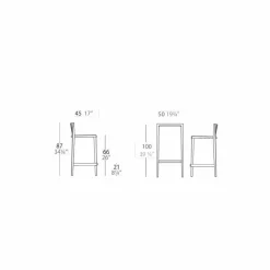 Vondom Spritz set mobili da giardino tavolo e due sgabelli neri