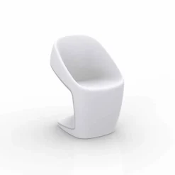 Vondom Ufo sedia da giardino bianca moderna, L56 x P62 x H83 cm