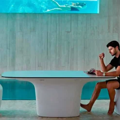 Vondom Ufo tavolo da esterno bianco di design L200xP100 cm